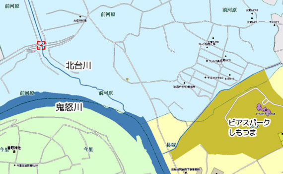 北台川と鬼怒川の接続