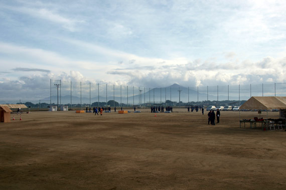 会場となった、東部中学校グランド。