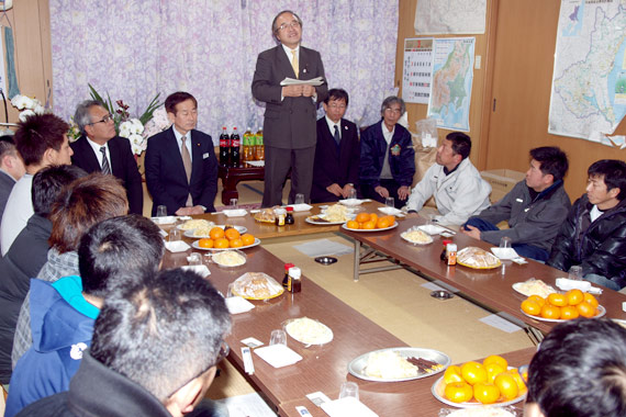 総上地区青年部：熱心に傾聴していただきました。