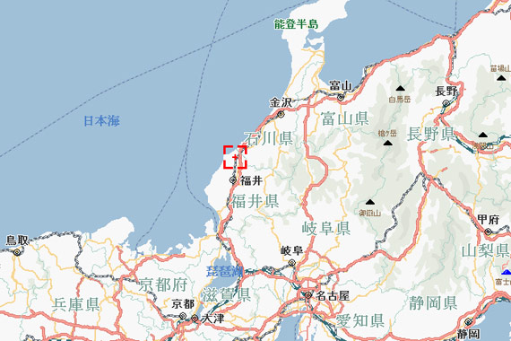 左近三経の墓所は、ここにあります。（中央、赤四角枠内）