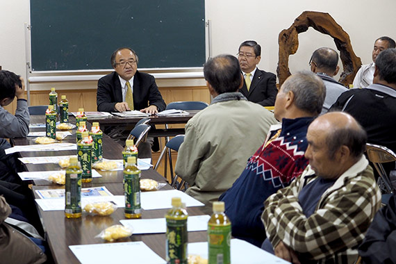 「転作終了時の農業用水確保」「地方創生について」など、ご質問、ご提案にお答えいたしました。