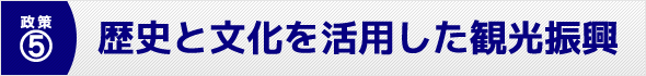 歴史と文化を活用した観光振興